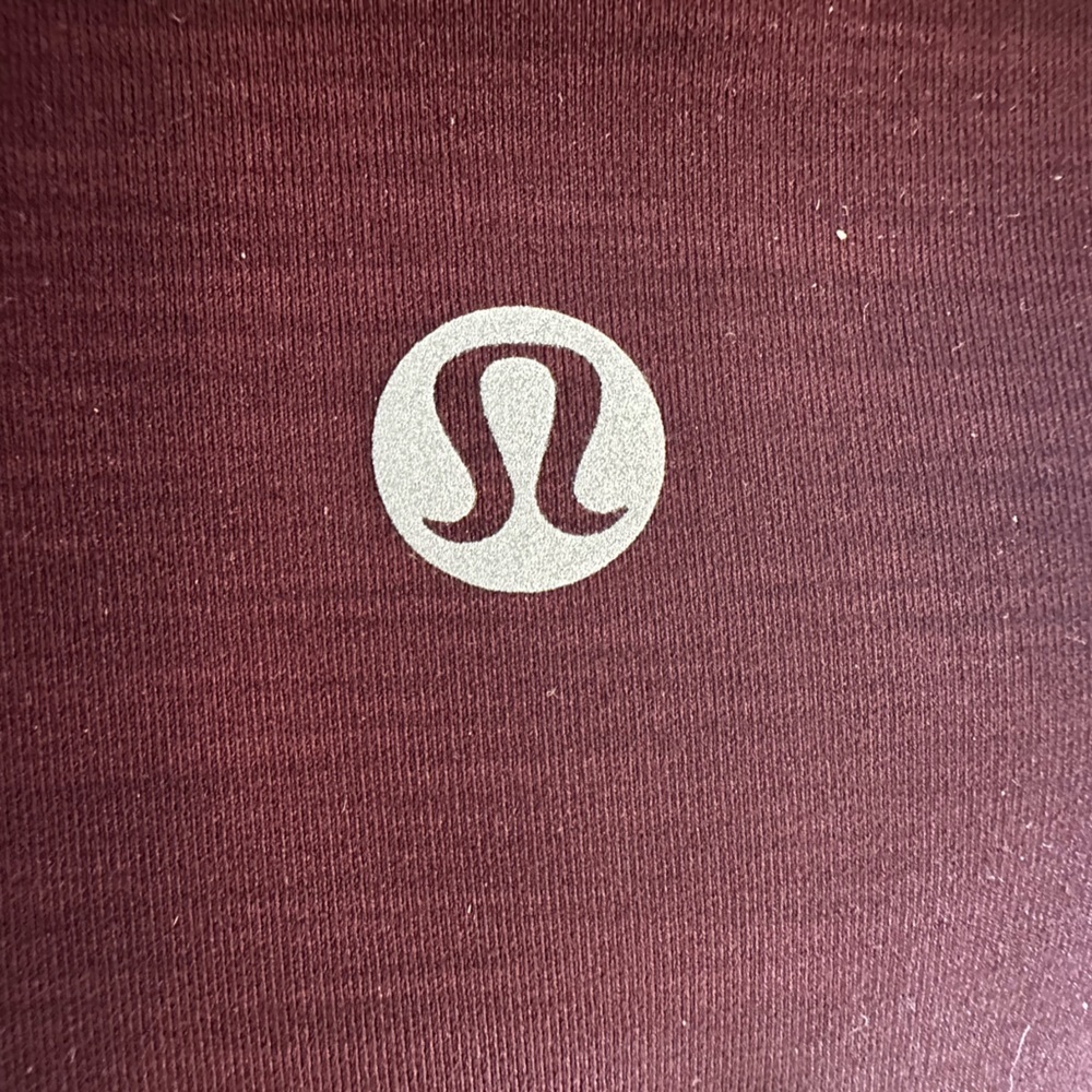Lululemon Wunder Train High-Rise Crop 21" Heathered Cassis Sz 6 - Picture 7 of 7